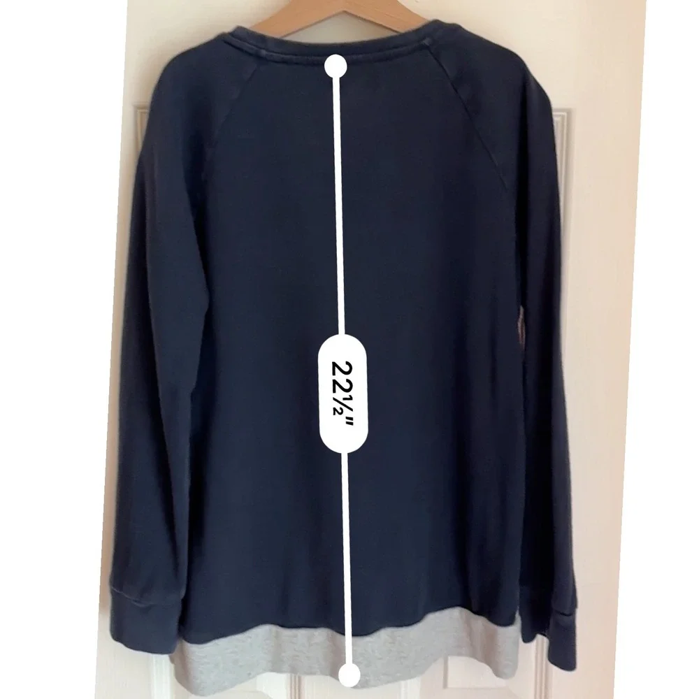 Gap Kids Floral Print Navy Blue Long Sleeve Top Girls‎ Size L(10)